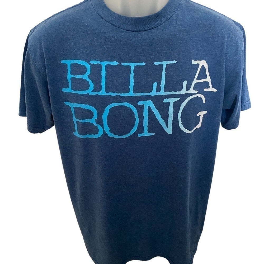 BILLABONG Blue Surf Graphic Tee Shirt Men M Medium